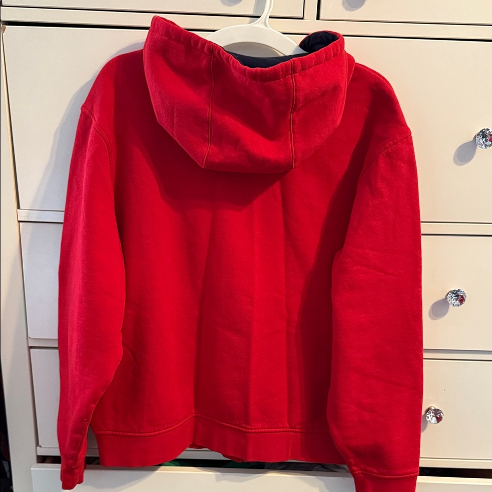 Women’s Lacoste Vibrant Red Zip-Up Hoodie - Picture 3 of 5